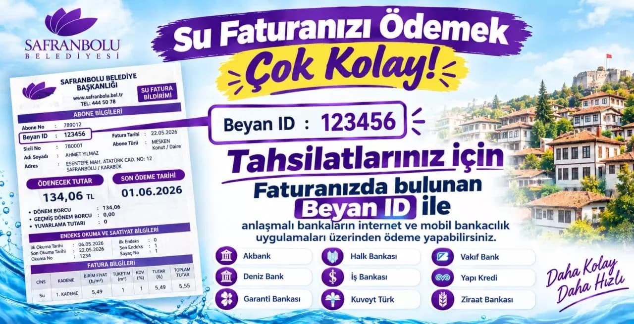 Su Faturası Ödemek Artık Daha Kolay