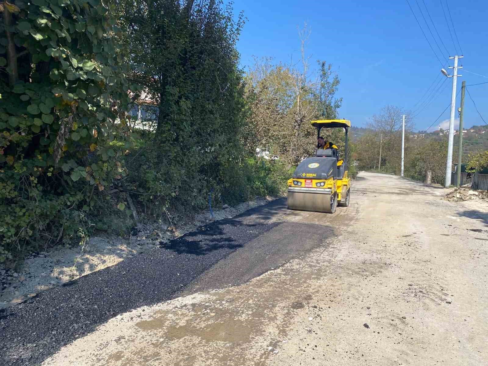 Düzce’de asfalt yama çalışmaları sürüyor