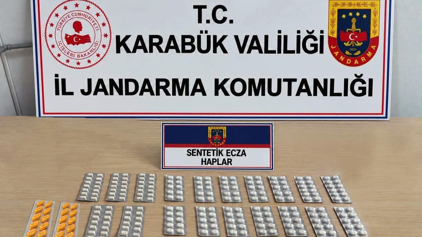 Karabük'te 230 sentetik hap ele geçirildi