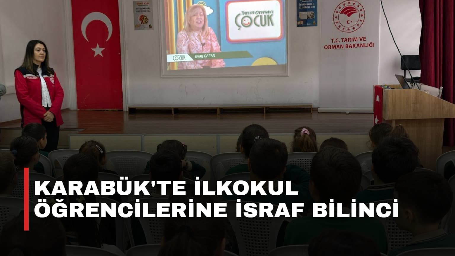 Karabük'te ilkokul öğrencilerine israf bilinci