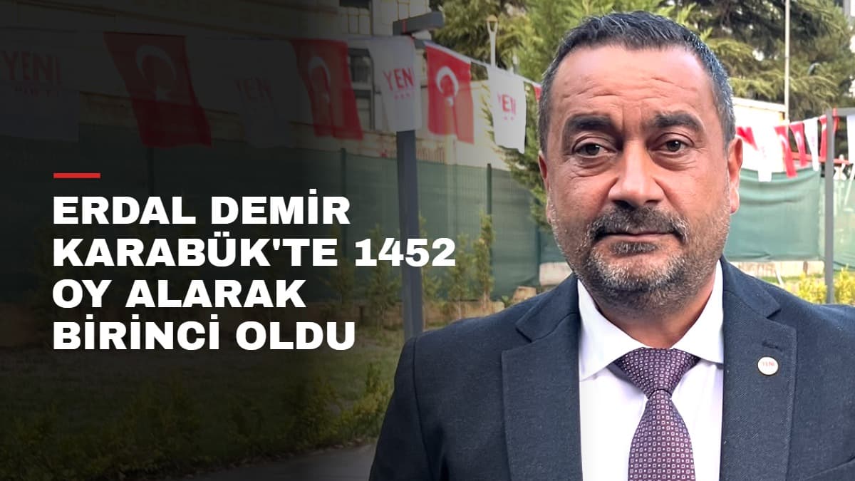 Erdal Demir en yakın rakibine 794 oy fark attı