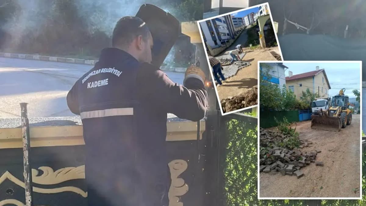 Eskipazar’da temizlik ve düzenleme çalışmaları