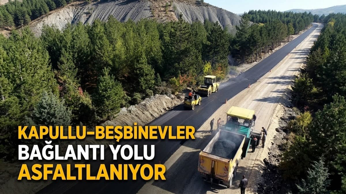 Kapullu–Beşbinevler bağlantı yolu asfaltlanıyor