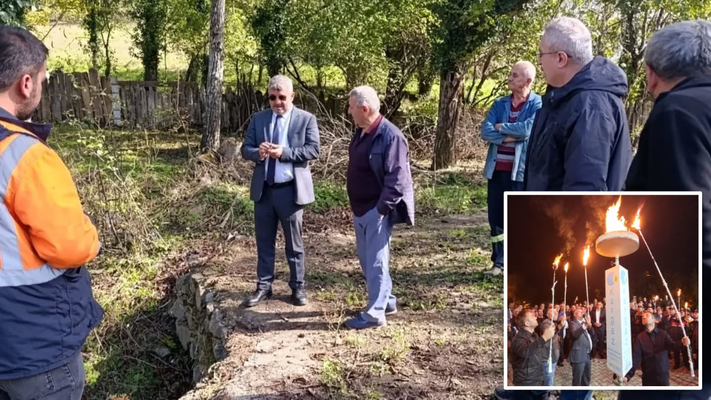 Yenice’de doğal gaz çalışmaları sürüyor