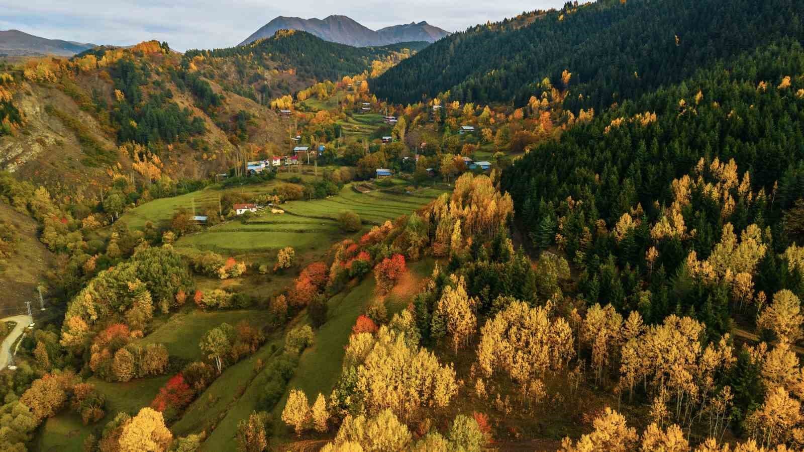 Artvin’de sonbahar renkleri hayran bırakıyor