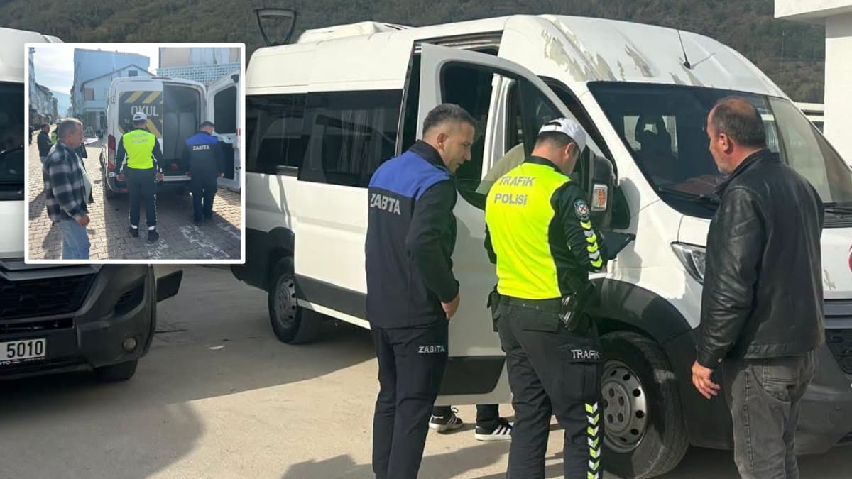 Yenice’de öğrenci servislerine ortak denetim
