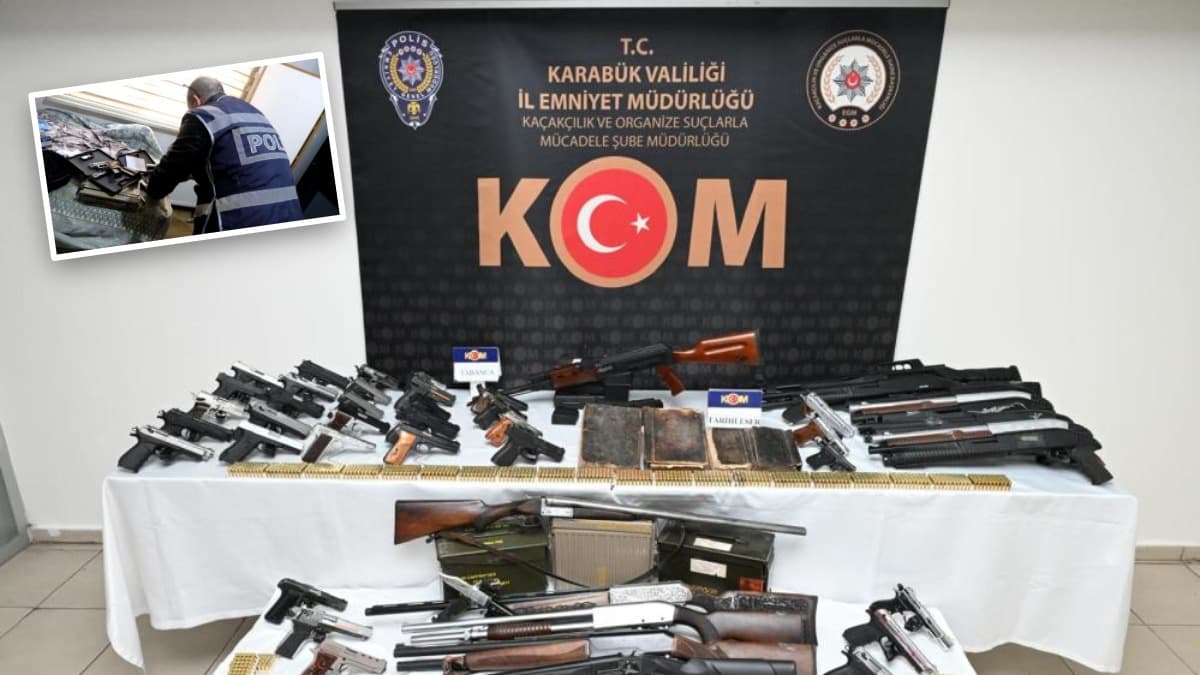 Karabük’te kaçak silah operasyonu
