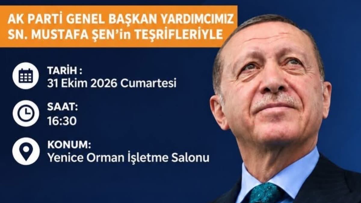 AK Parti’nin Yenice Danışma Meclisi Toplantısı Bugün Yapılacak