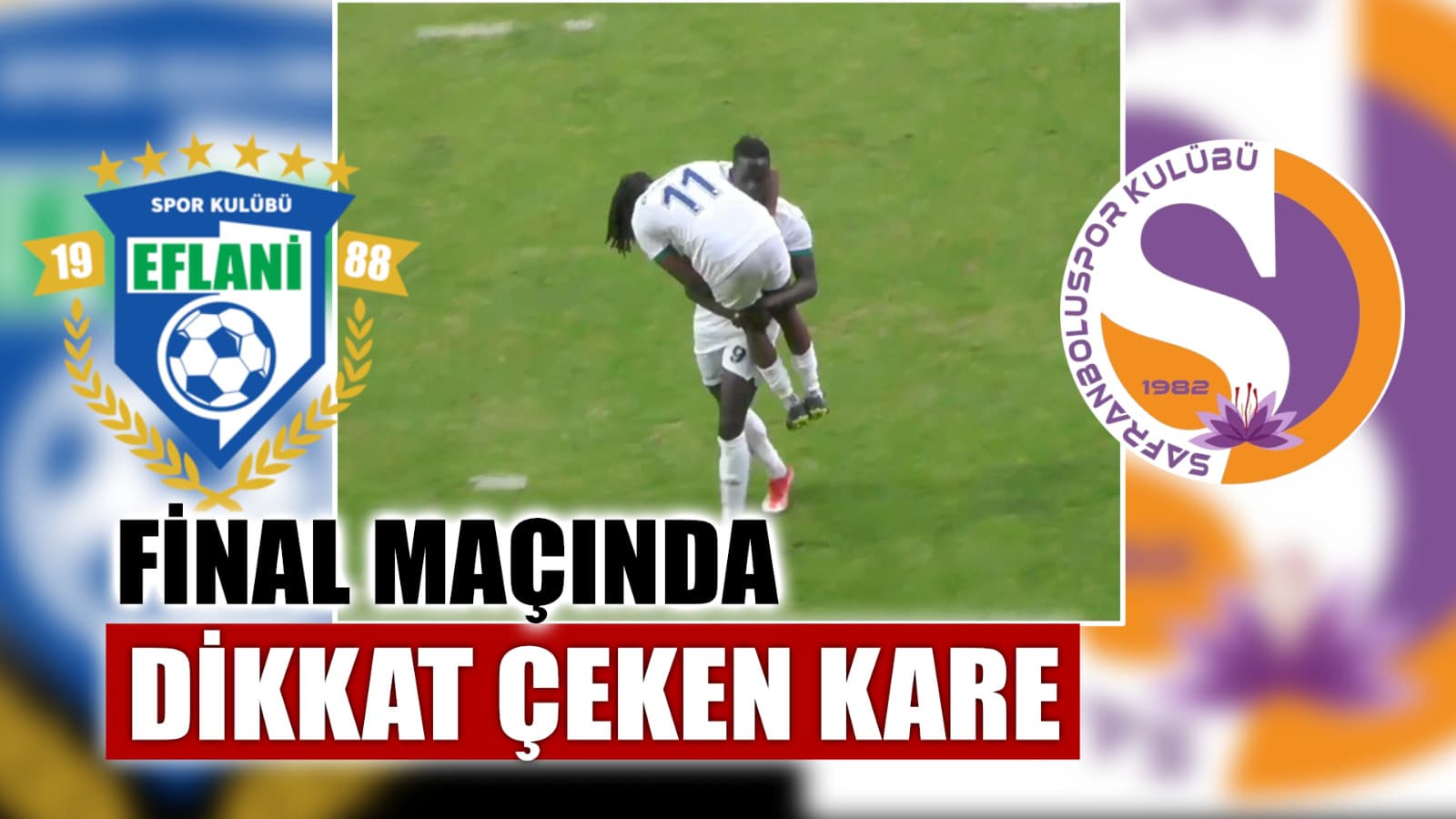 Hakemin inanmadığı takım arkadaşını kucağında taşıdı