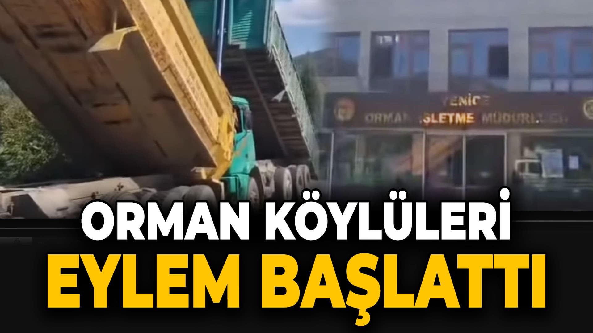 Yenice'de Köylüler Eyleme Başladı