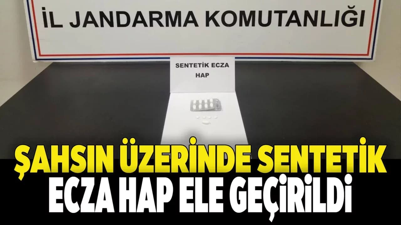 Şahsın Üzerinde Sentetik Ecza Hap Ele Geçirildi