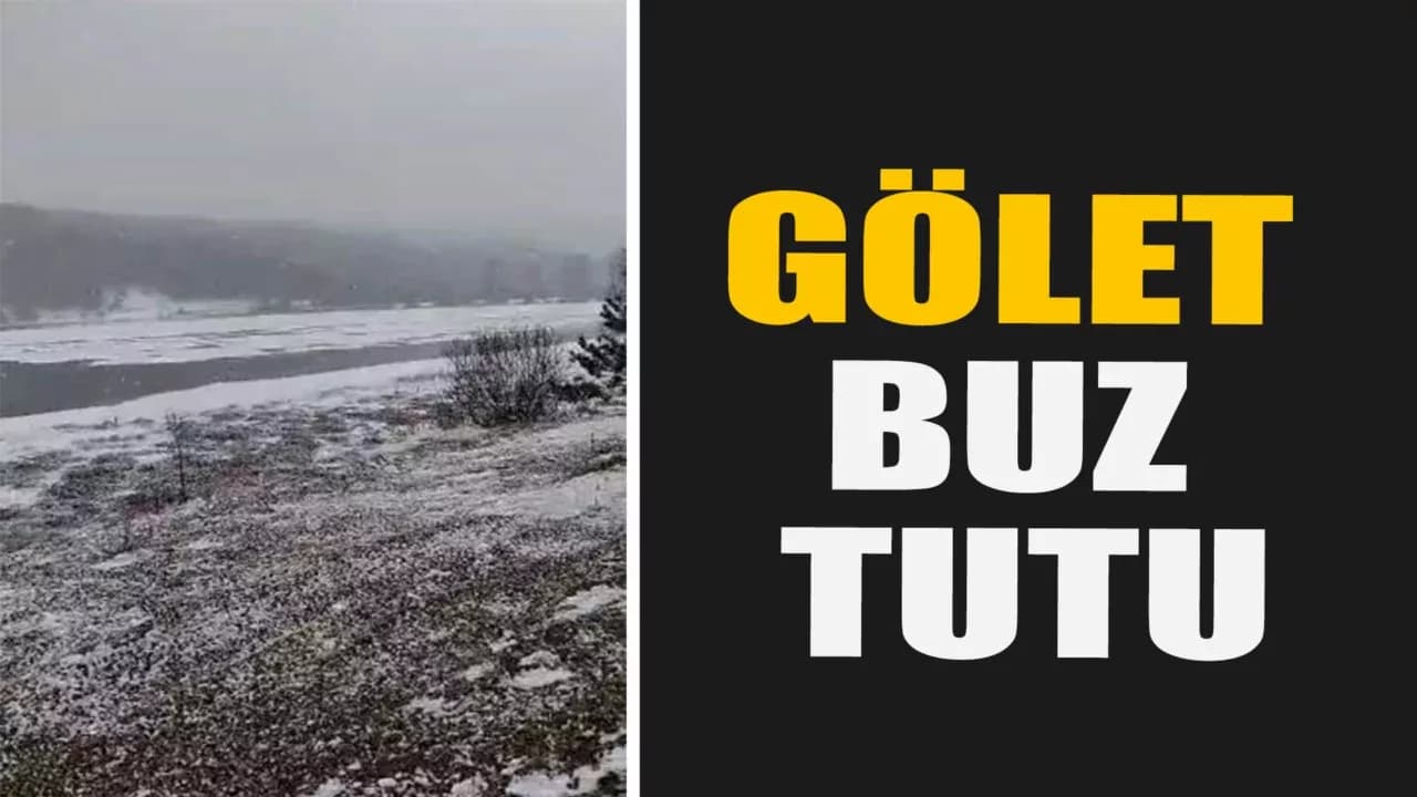Eflani Bostancı Göleti Buz Tuttu