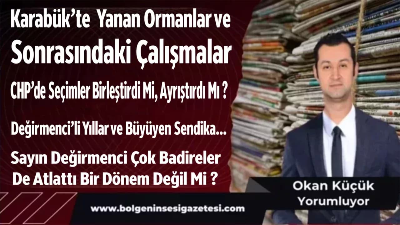 Karabük’te  Yanan Ormanlar ve Sonrasındaki Çalışmalar