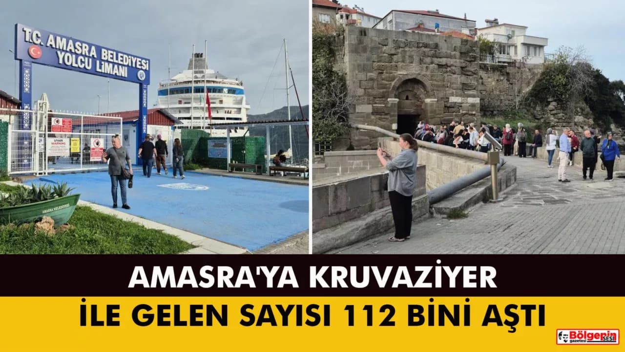 Amasra'ya Kruvaziyer İle Gelen Sayısı 112 Bini Aştı