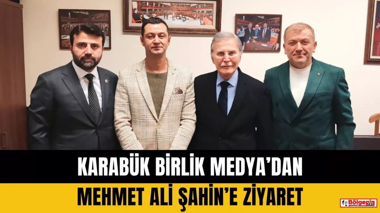Karabük Birlik Medya'dan Mehmet Ali Şahin’e Taziye Ziyareti
