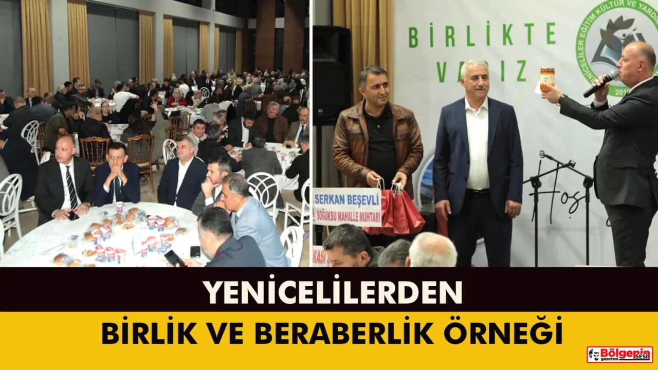 Yenicelilerden salona sığmayan birlik ve beraberlik