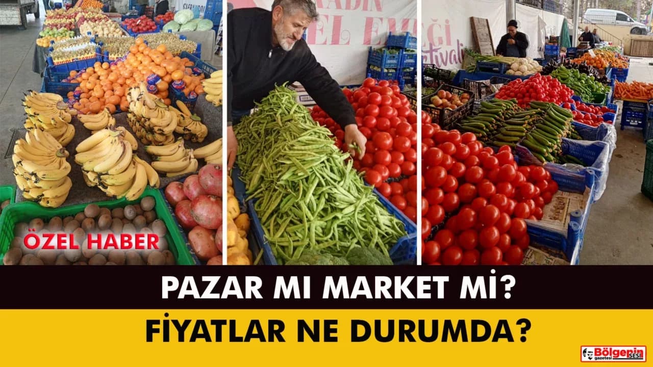 KARABÜK'TE PAZAR FİYATLARI MEVSİM NORMALLERİNDE SEYREDİYOR