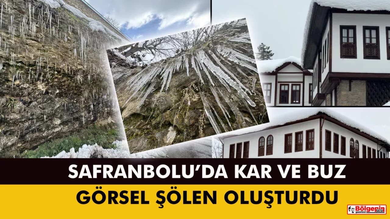 UNESCO kenti Safranbolu'da buzdan görsel şölen