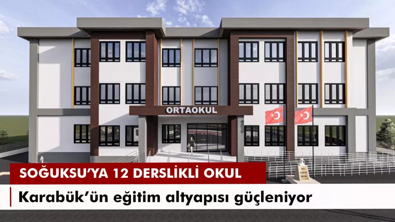 Karabük’te 12 derslikli yeni okul için sözleşme imzalandı