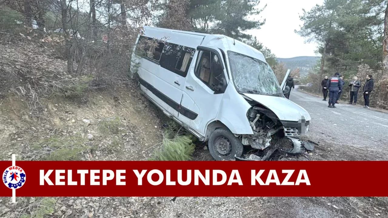 Yabancı öğrencileri taşıyan minibüs şarampole uçtu: 17 yaralı