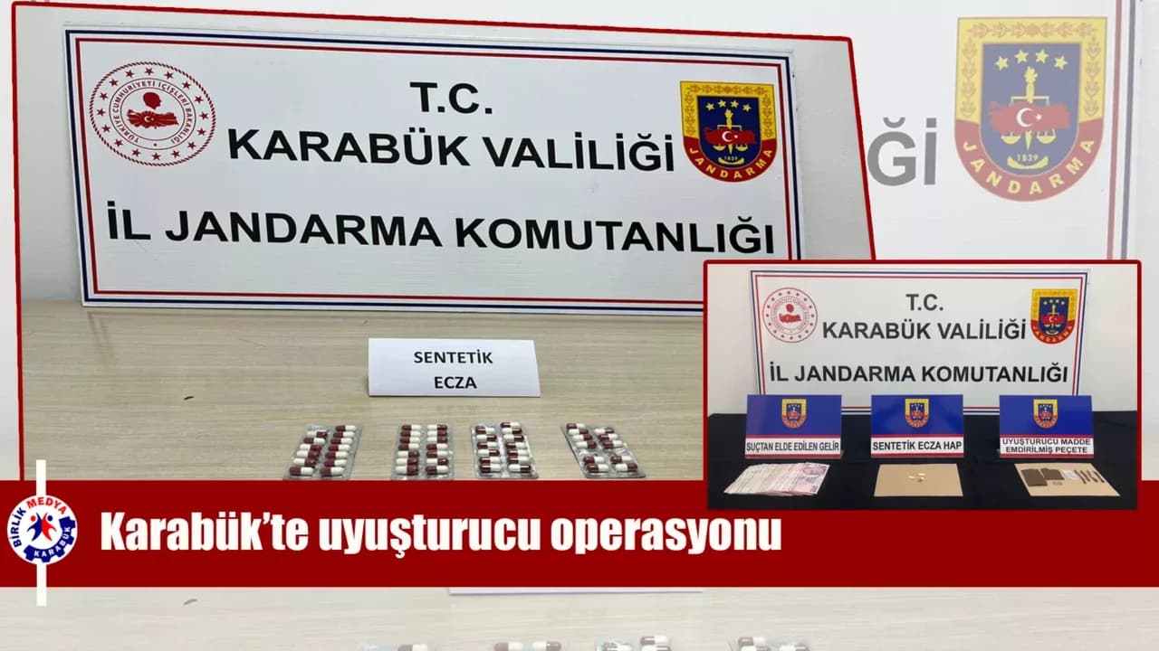 Karabük’te uyuşturucu operasyonu