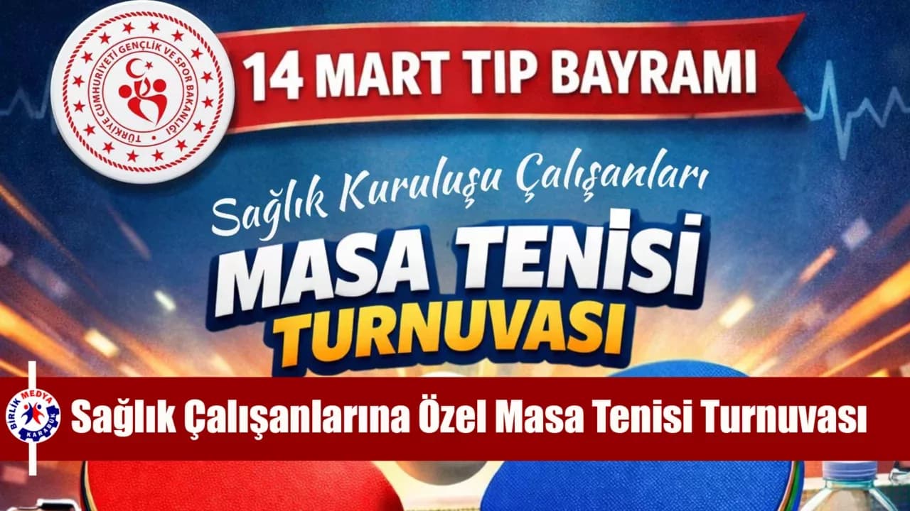 Sağlık Çalışanlarına Özel Masa Tenisi Turnuvası