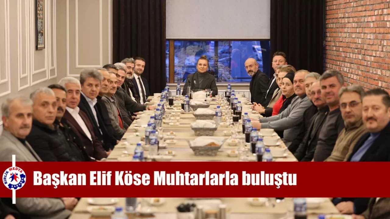 Safranbolu Belediye Başkanı Elif Köse muhtarlarla iftarda buluştu