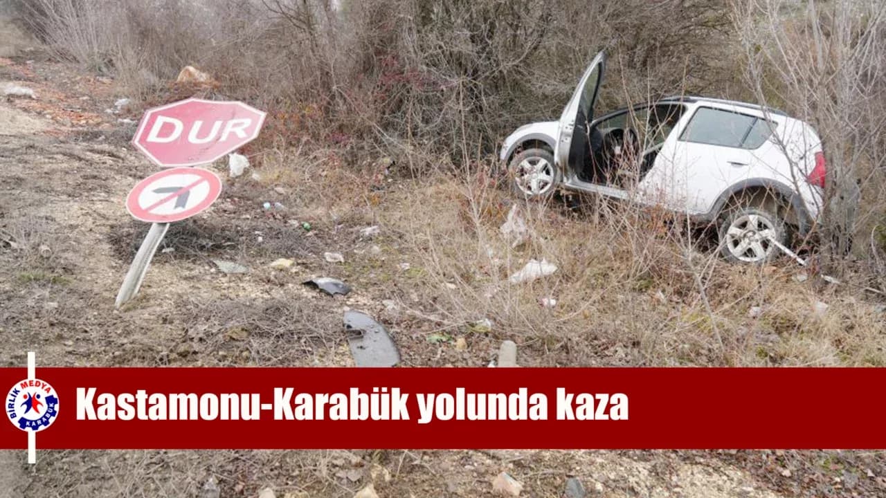 Virajı alamayan otomobil ağaçlara çarparak durabildi: 3 yaralı