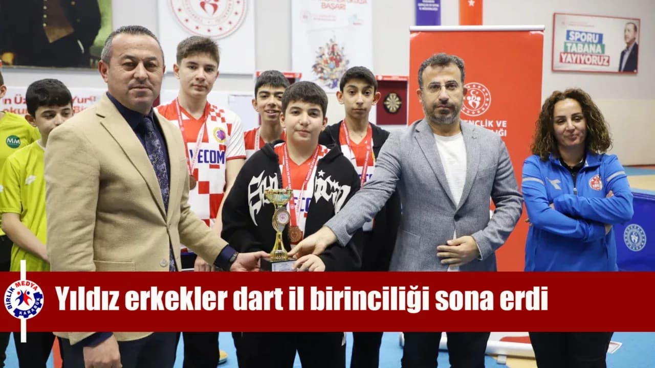 Okul sporları yıldız erkekler dart il birinciliği sona erdi