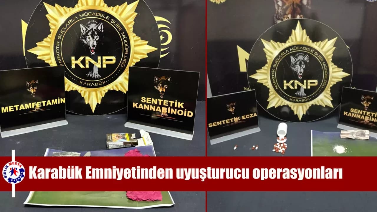 Karabük Emniyetinden uyuşturucu operasyonları