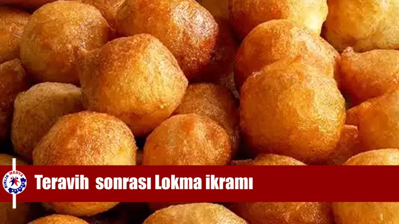 Teravih  sonrası Lokma ikramı