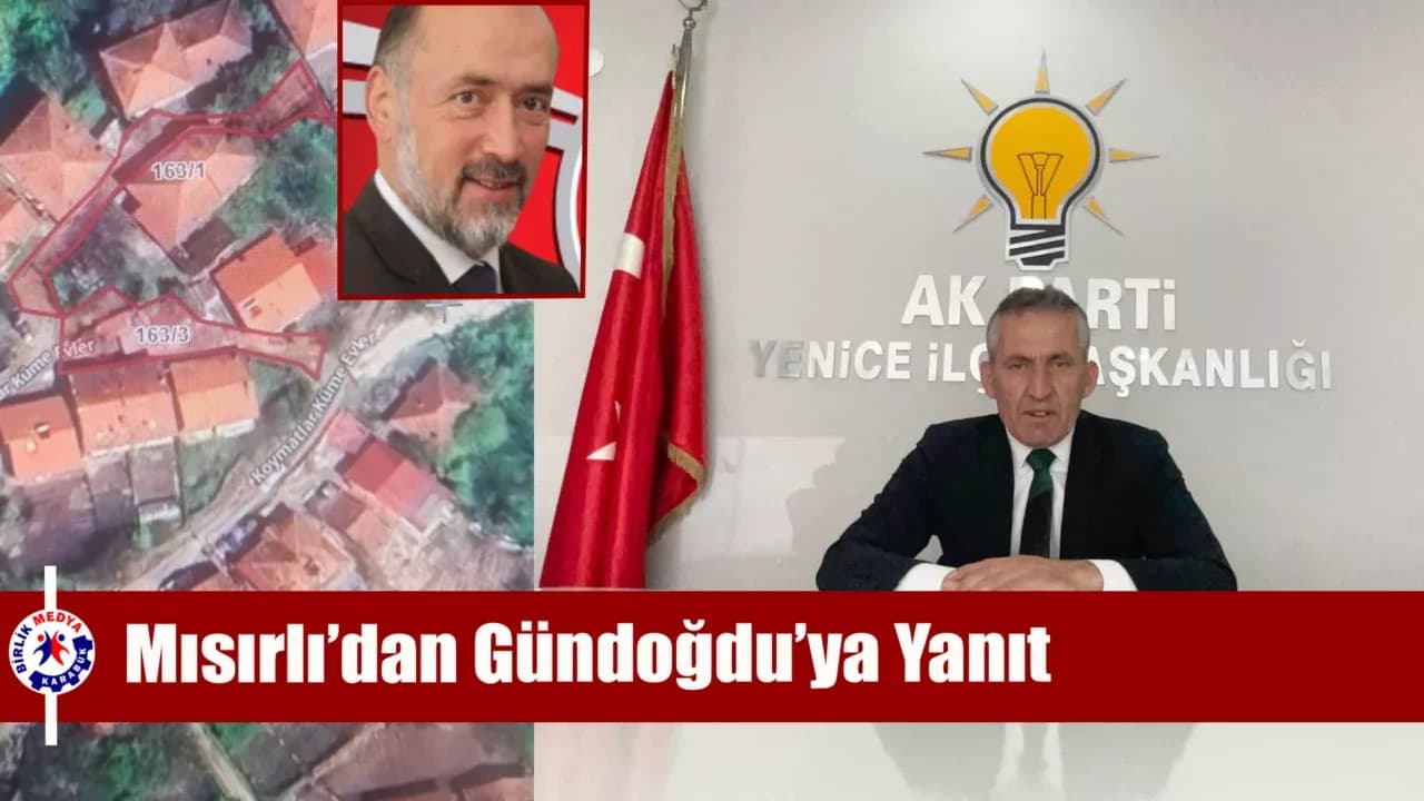 AK Parti Yenice İlçe Başkanı Ahmet Mısırlı'dan Basın Açıklaması
