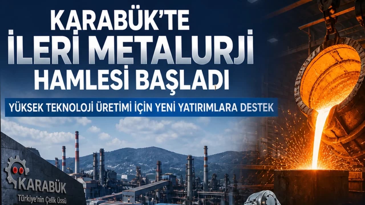 Karabük’te İleri Metalurji Yatırımları İçin Başvurular Başladı