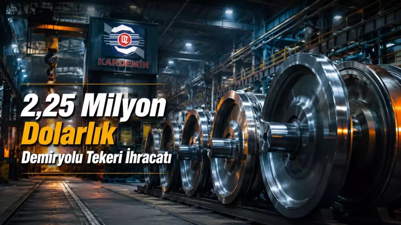 KARDEMİR’den 2,25 Milyon Dolarlık Demiryolu Tekeri İhracatı