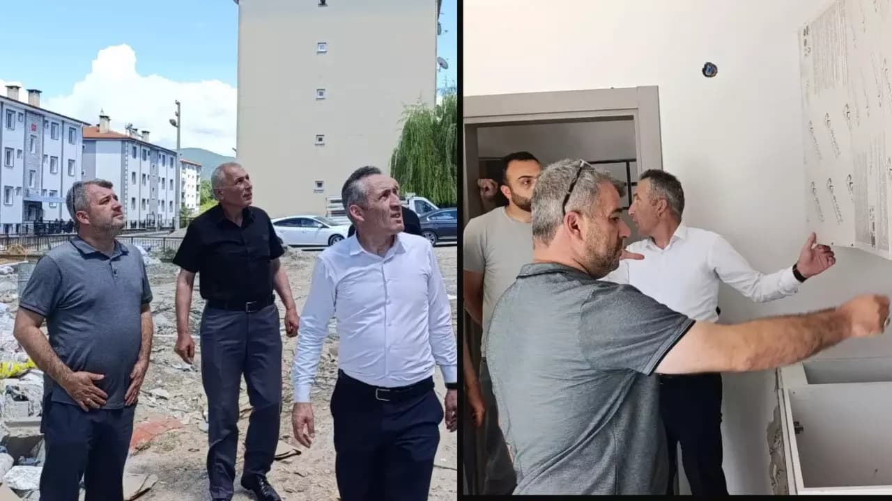Karakaş’tan TOKİ afet konutlarında inceleme