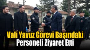 Karabük Valisi Mustafa Yavuz Görevi Başındaki Personeli Ziyaret Etti