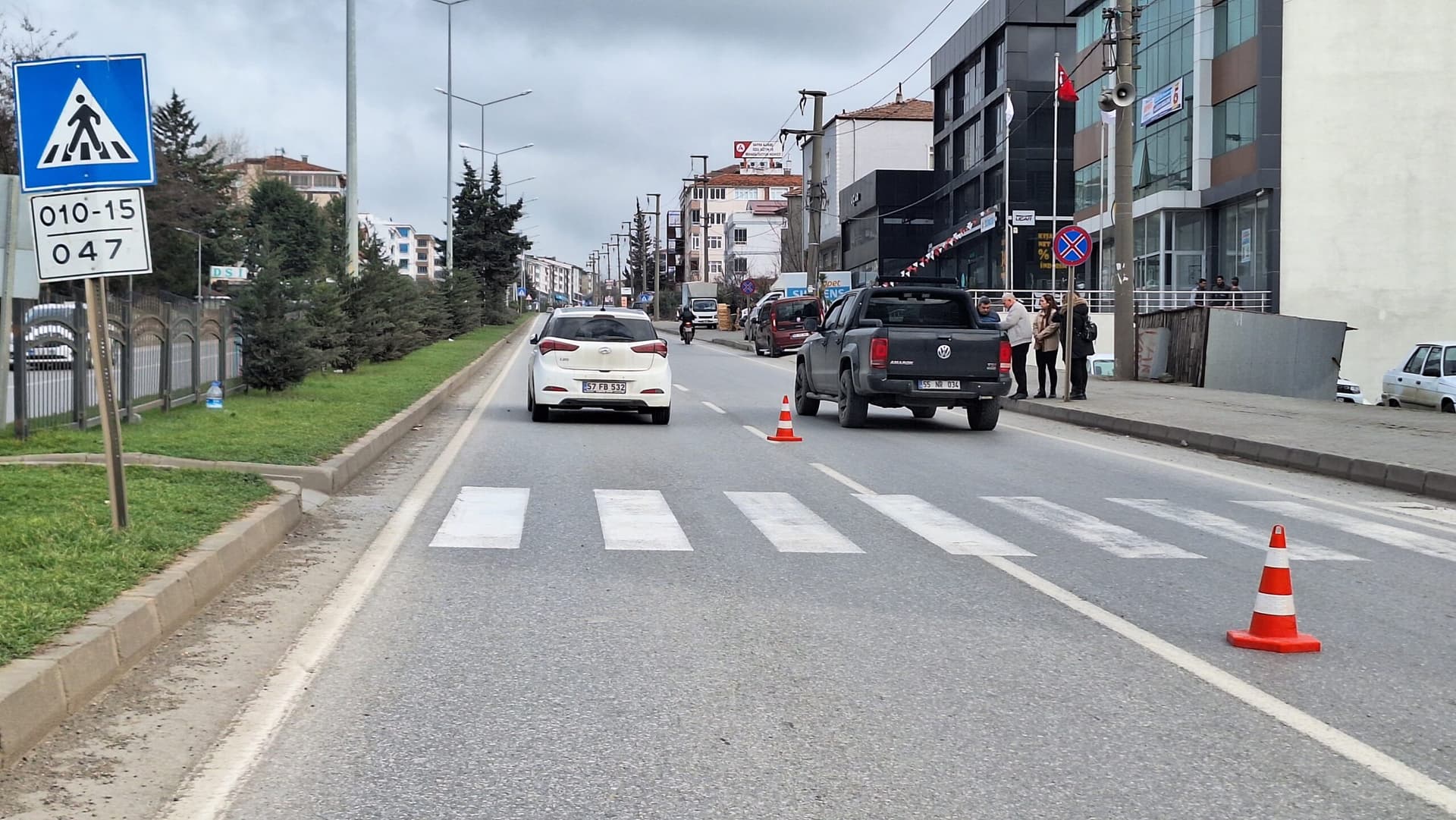 Samsun’da otomobilin çarptığı yaşlı kadın yaralandı