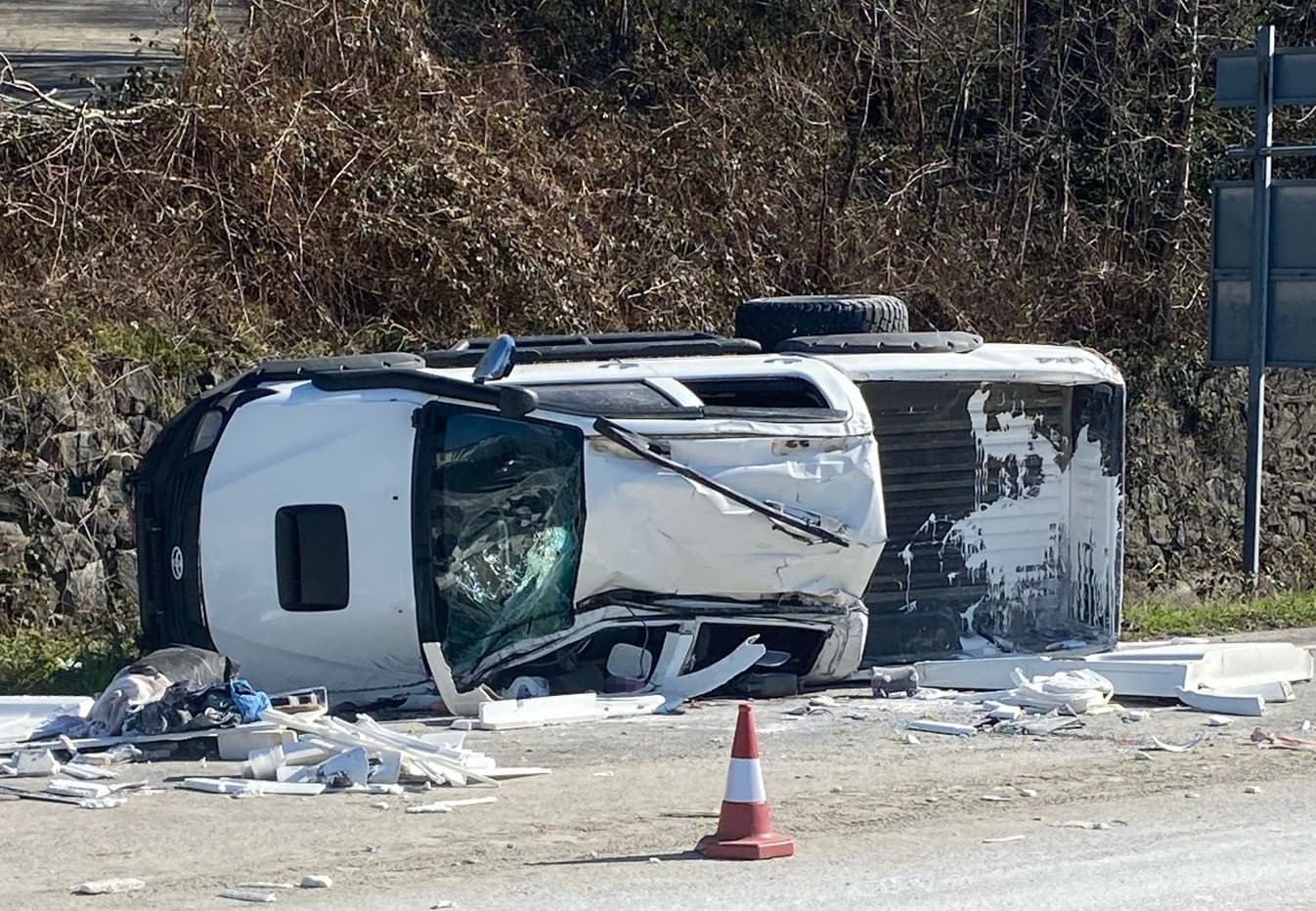 Ordu'da kamyonetin devrildiği kazada, 1 kişi öldü, 3 kişi yaralandı