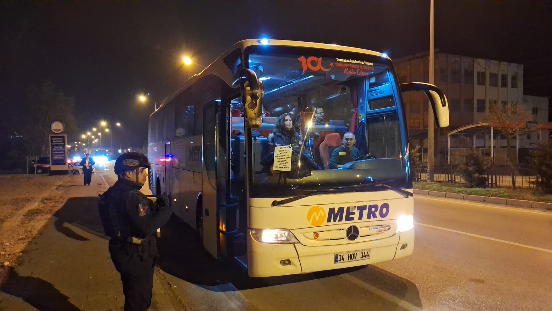 Samsun’da gece uygulamasında 224 araç kontrol edildi