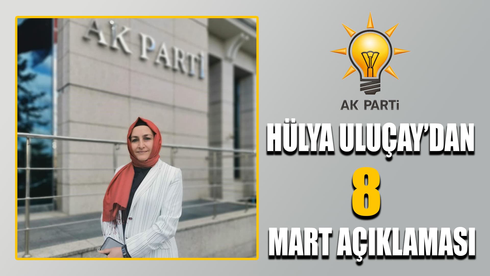 AK Parti Karabük Kadın Kolları Başkanı Uluçay'dan Dünya Kadınlar Günü açıklaması