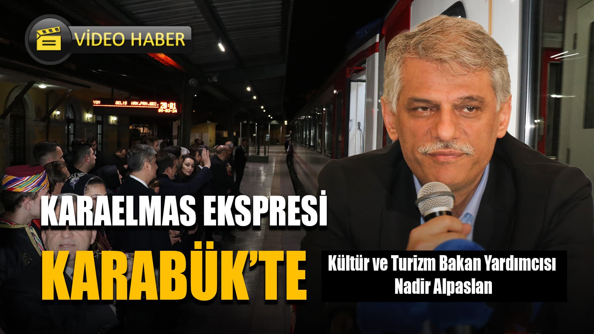 Tanıtım seferine çıkan Karaelmas Ekspresi Karabük'e geldi
