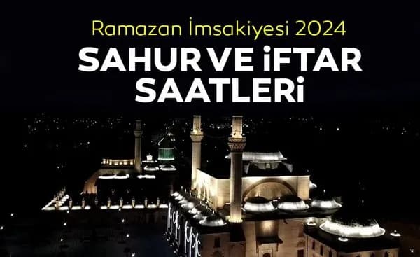 Karabük İftar ve Sahur Vakti 2024