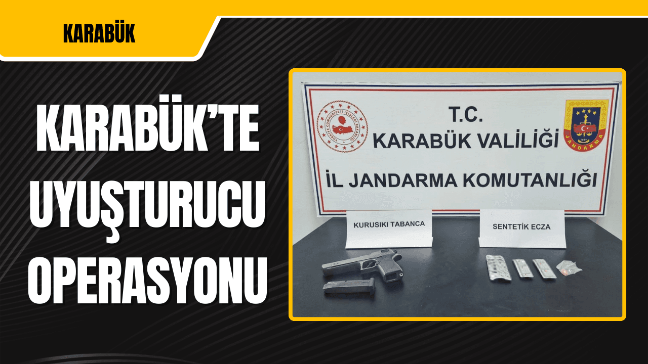 Karabük İl Jandarma Komutanlığından Uyuşturucu Hap Operasyonu