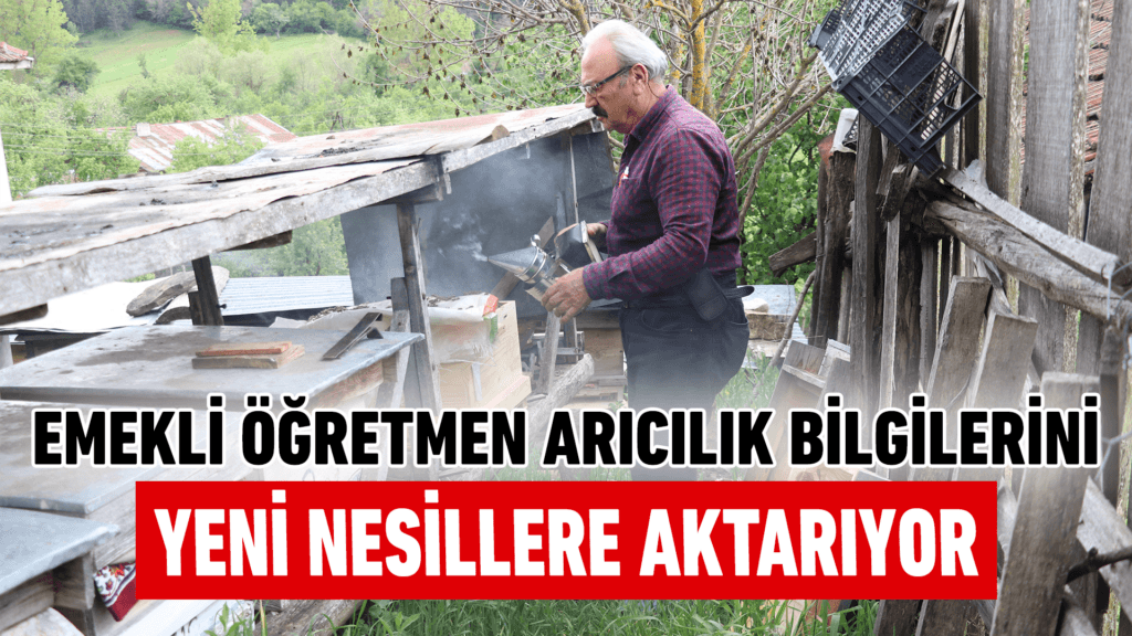 Arıcılıkta 50 yılı geride bırakan emekli öğretmen, bilgilerini yeni nesillere aktarıyor