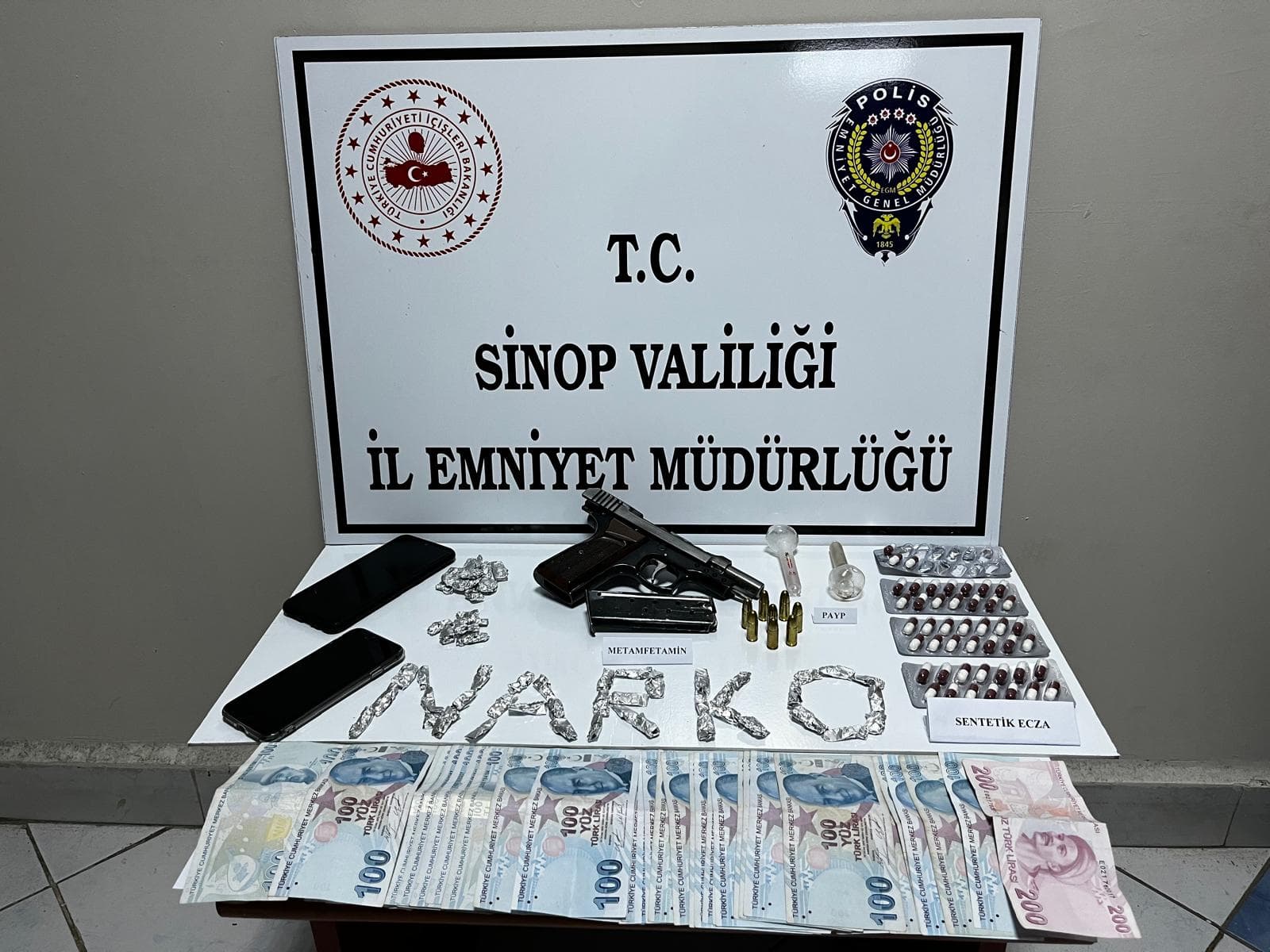 Sinop’ta uyuşturucu operasyonunda yakalanan 2 kişi tutuklandı
