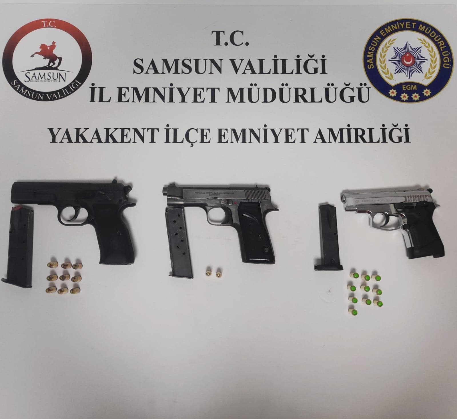 Samsun'da düğünde havaya ateş açan 3 zanlı yakalandı