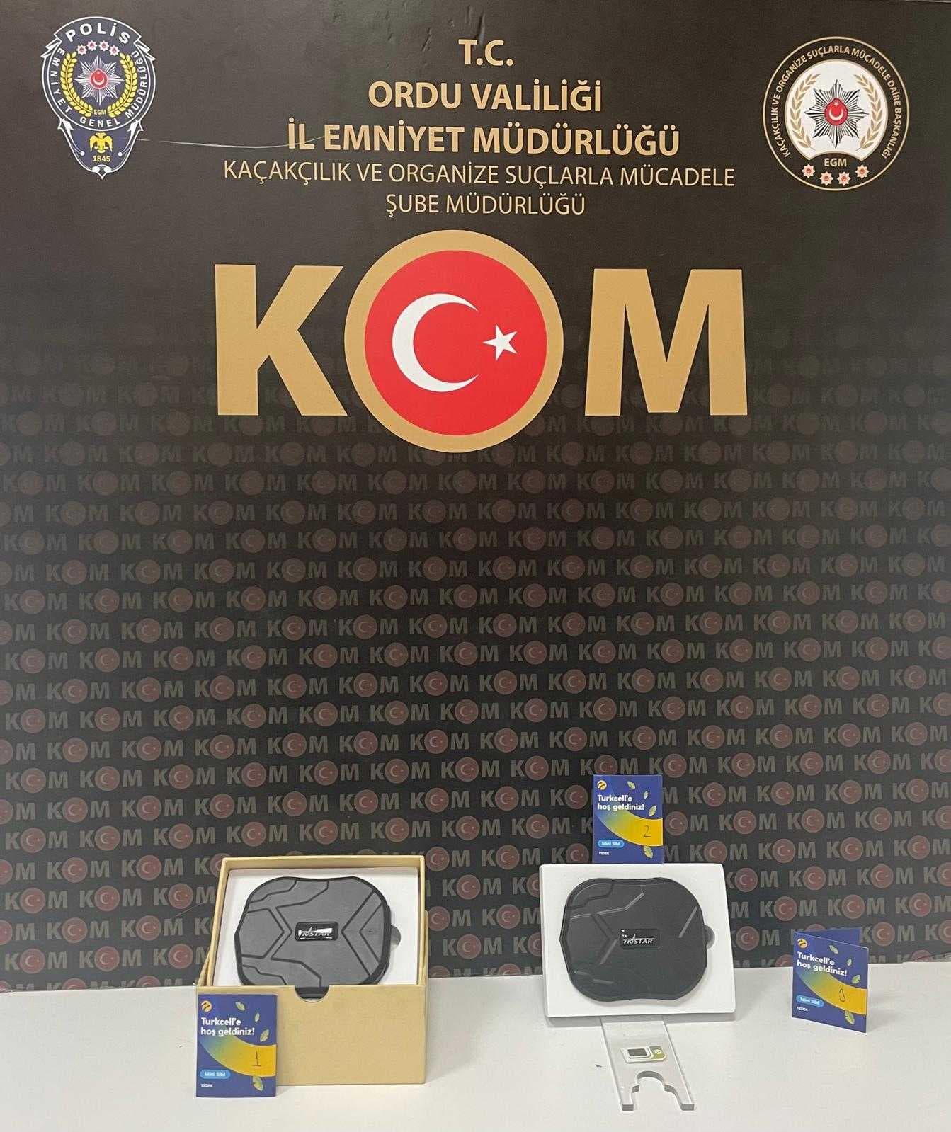 Ordu'da suç örgütü operasyonunda yakalanan 2 şüpheli tutuklandı
