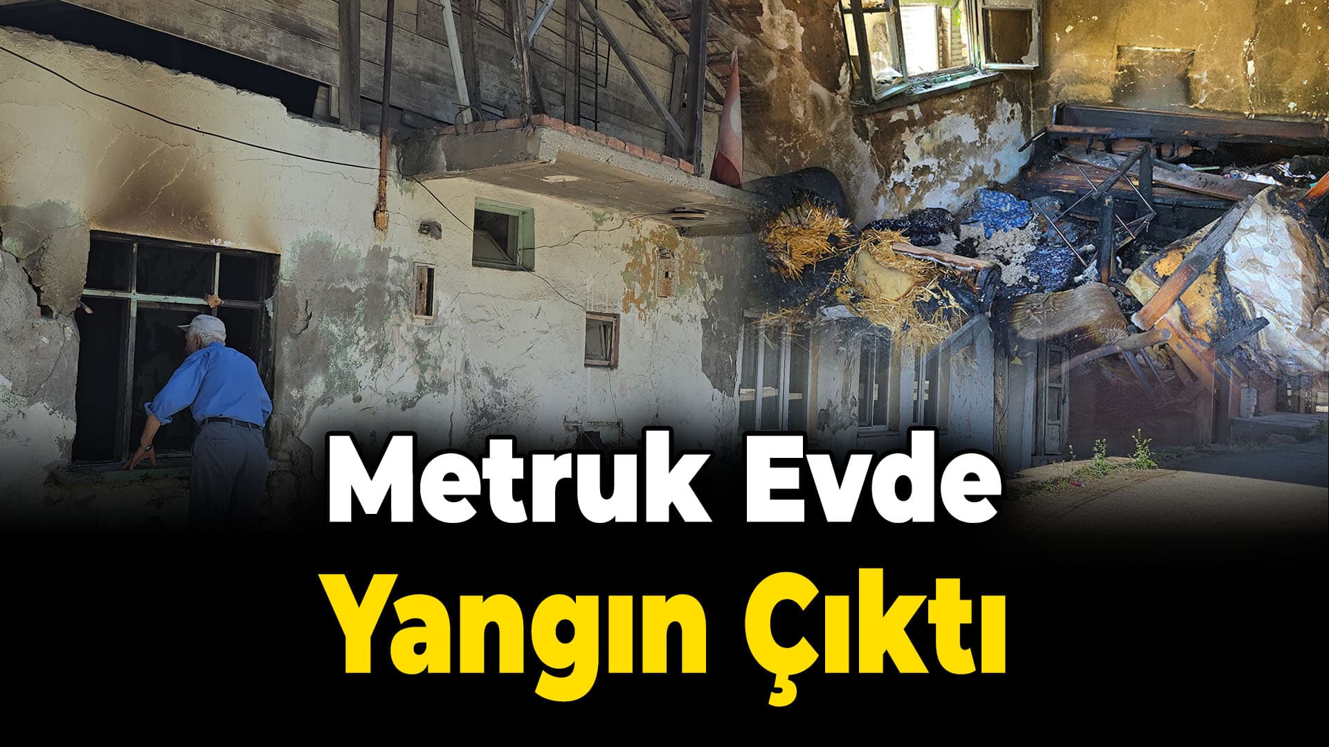 Karabük'te metruk evde çıkan yangın söndürüldü