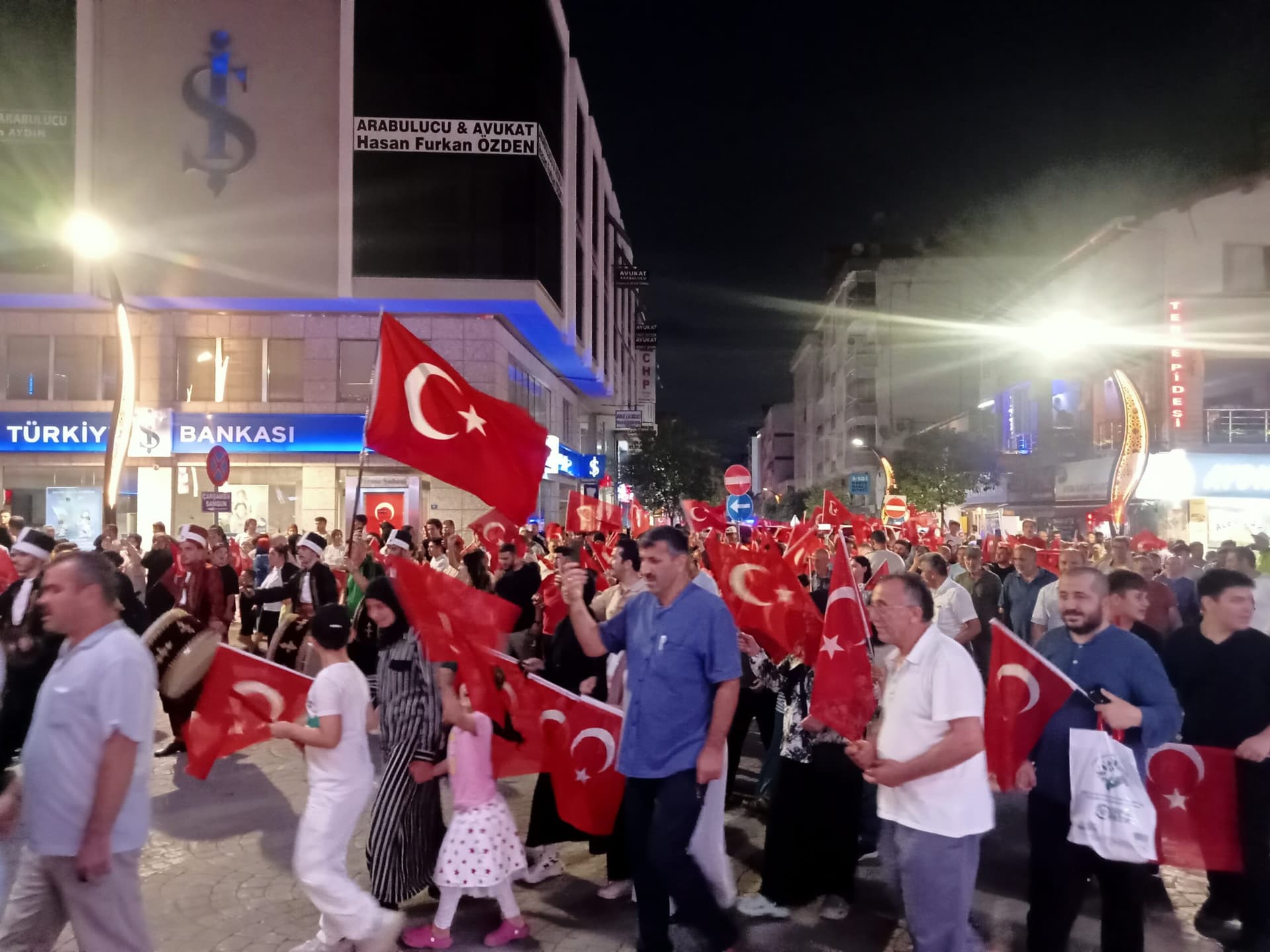 Terme'de 15 Temmuz Demokrasi ve Milli Birlik Günü etkinliği düzenlendi
