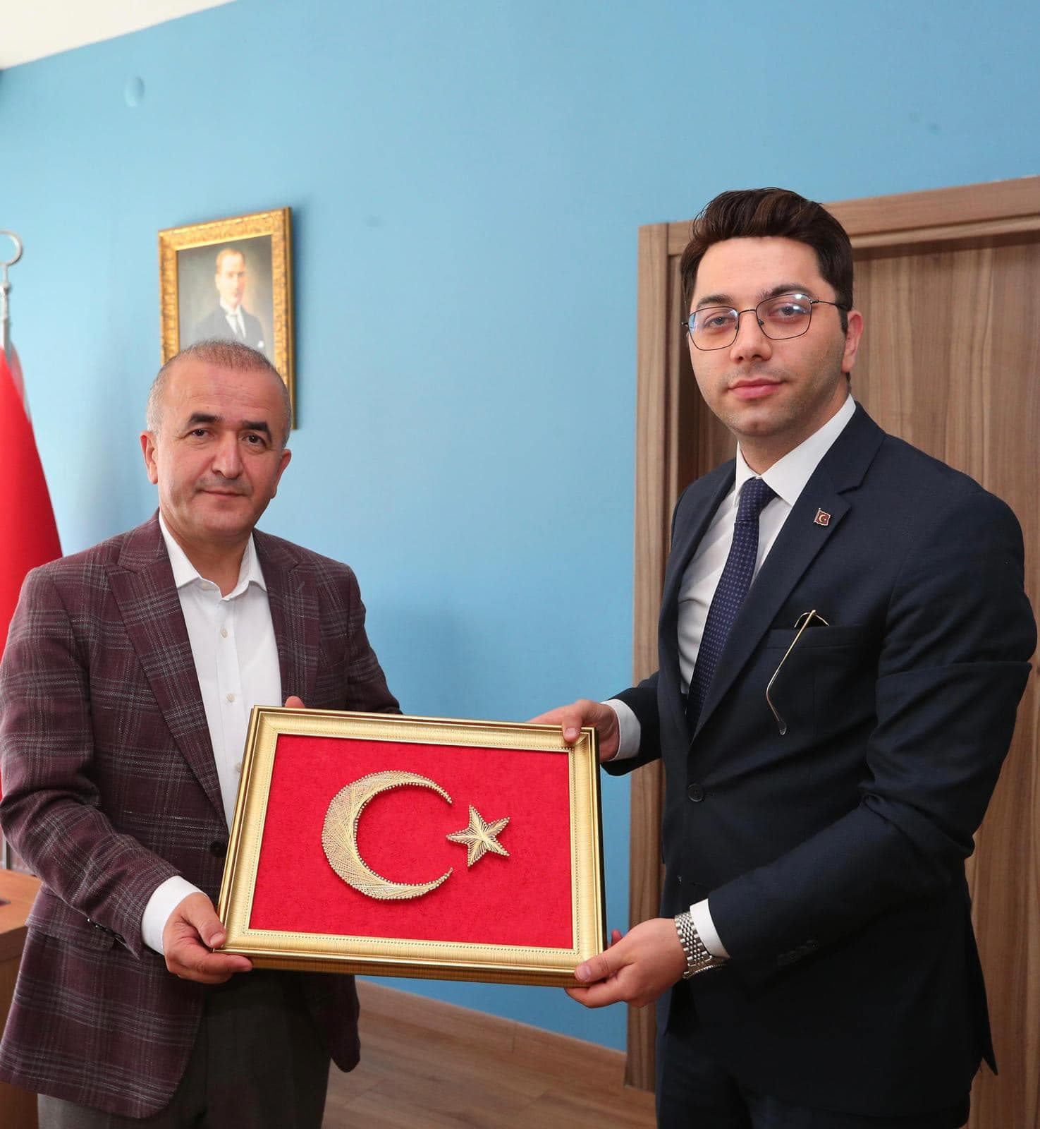 Elazığ'a atanan Tokat Valisi Hatipoğlu, Almus Kaymakamı Çömen'i ziyaret etti